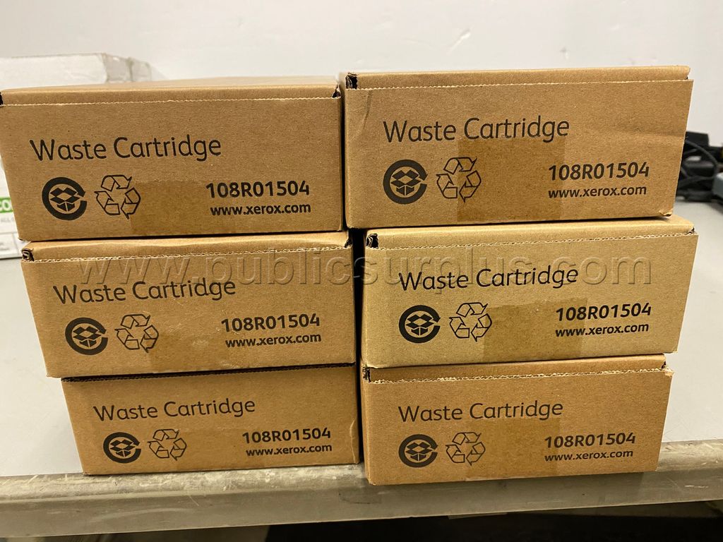 Lot of (6) Xerox Waste Cartridge (108R01504) — photo 1