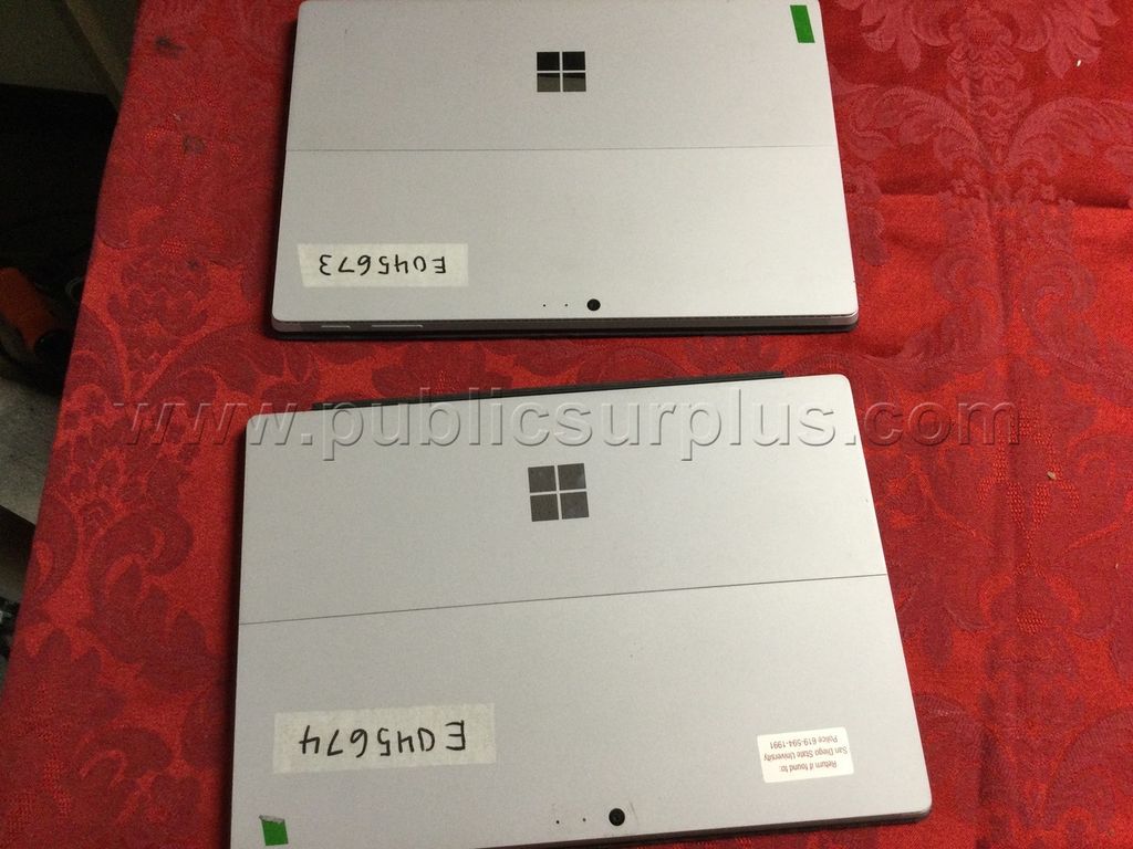 LOT OF (2) MICROSOFT SURFACE PROS - SOLD AS IS - 642 — photo 1