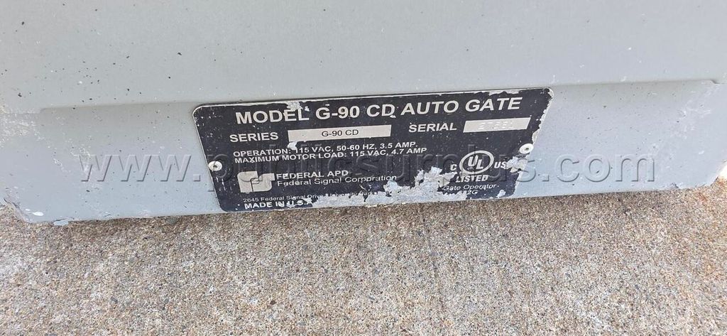 Federal APD G-90 CD Barrier Gate — photo 1