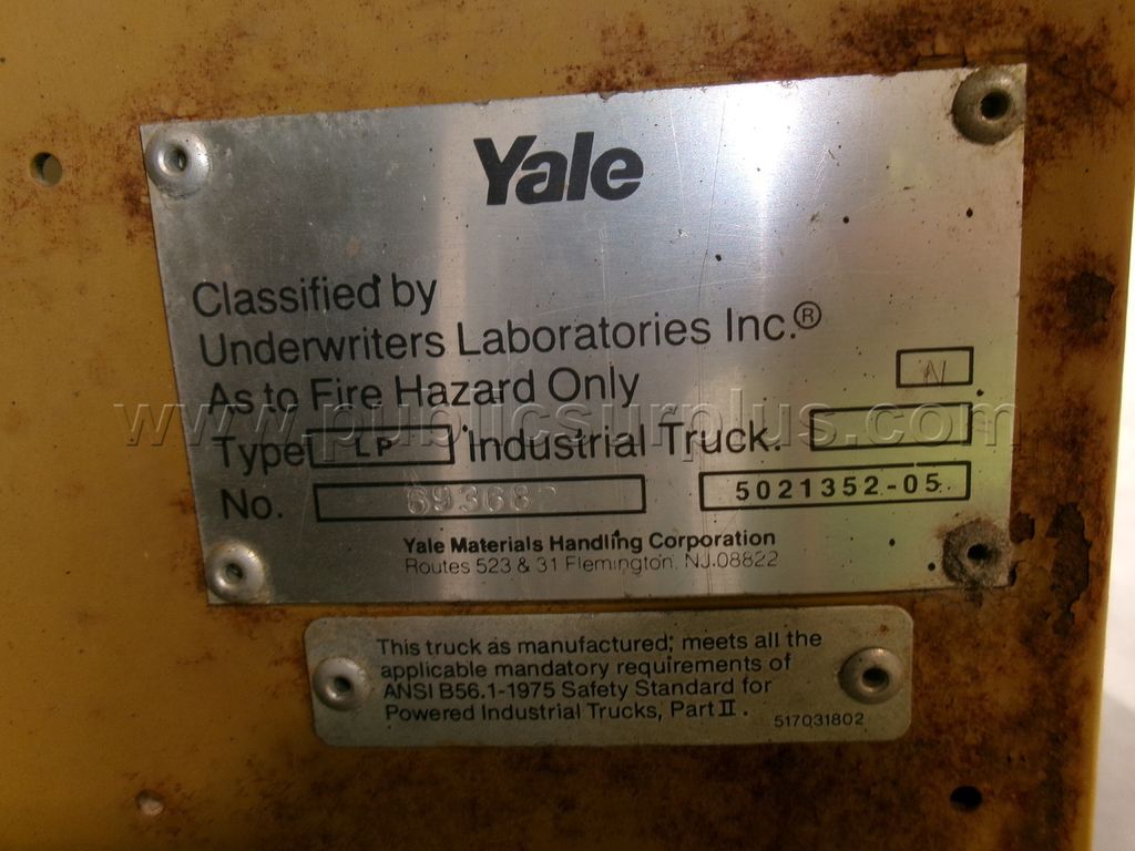 1988 Yale Forklift — photo 1