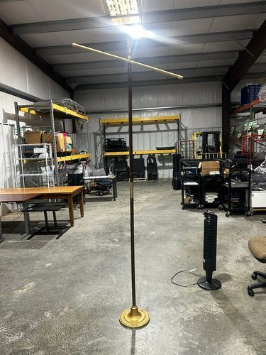 9ft Wood Flag Stands with Metal Base (220472 NB) — photo 1