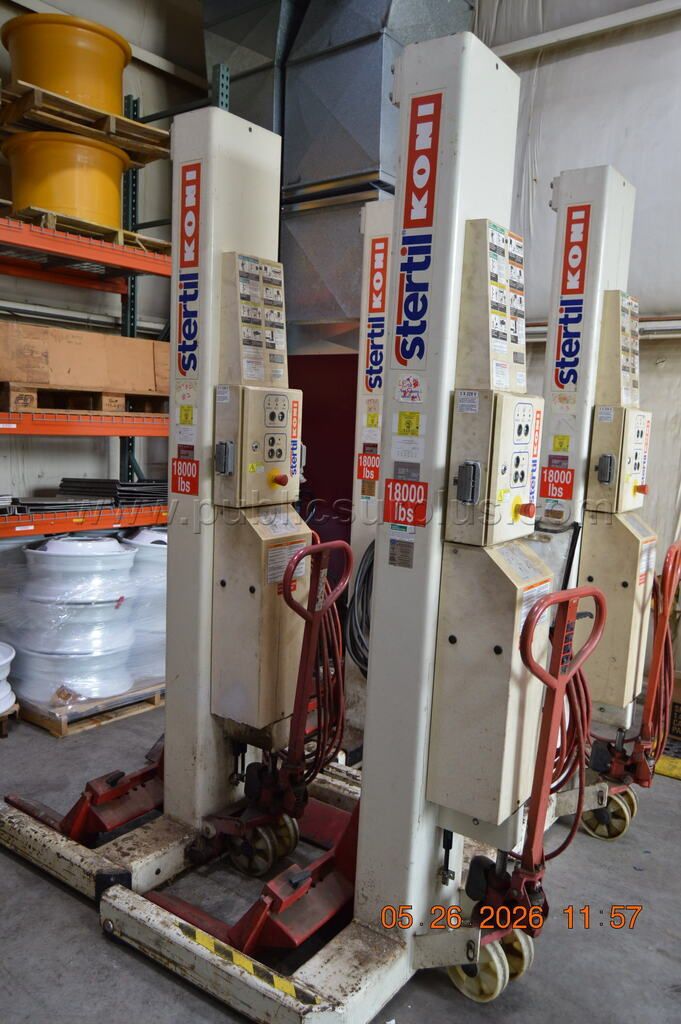 Koni Mobile Equipment Lifts 18klbs ea SET2 (S/N:164535, 148589, 164533, 148584) — photo 1