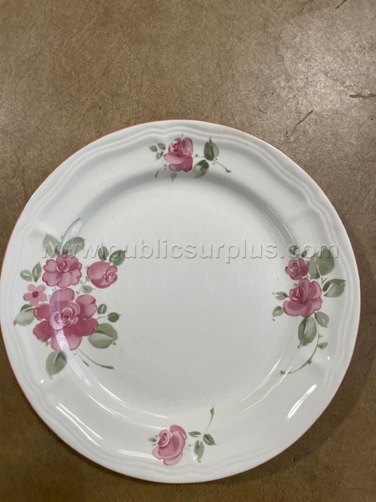 Quantity 15 Pink floral plates and teacups — photo 1