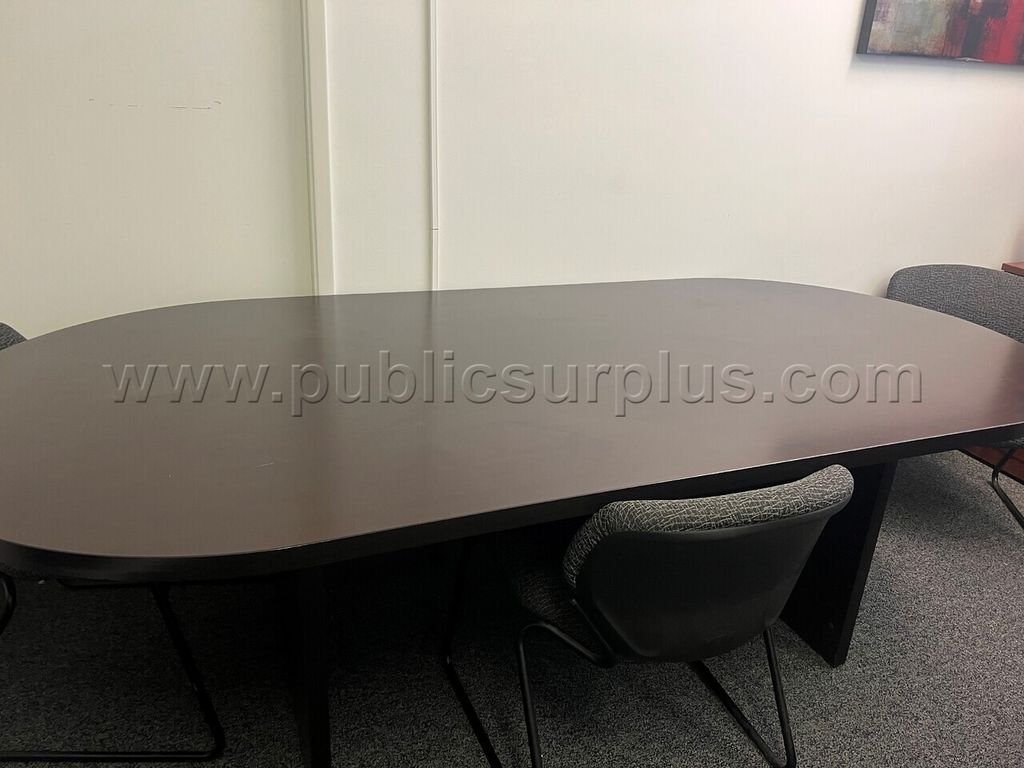Large Oval Conference Room Table — photo 1