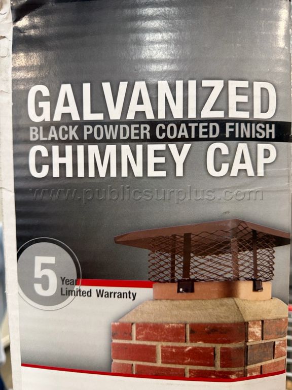 Galvanized Black Powder Chimney Cap - A — photo 1