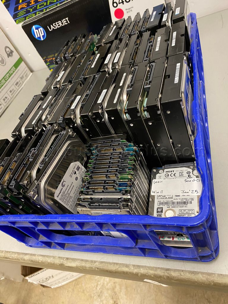 Lot of (59 500GB SATA Hard Drives — photo 1