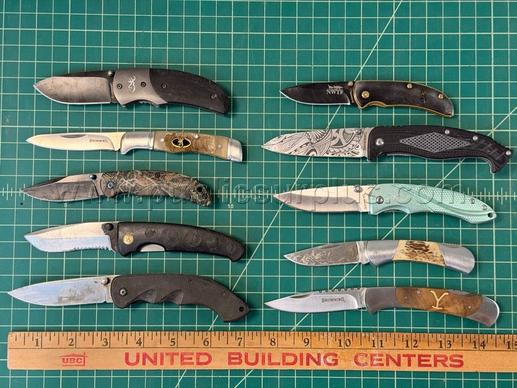 Browning Folding Knives - QTY 10 - Shipping $12.00 — photo 1