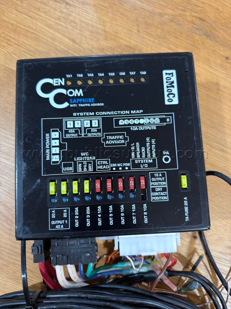 SHIPPING ONLY Whelen Cencom Sapphire WeCan lights and siren controller — photo 1