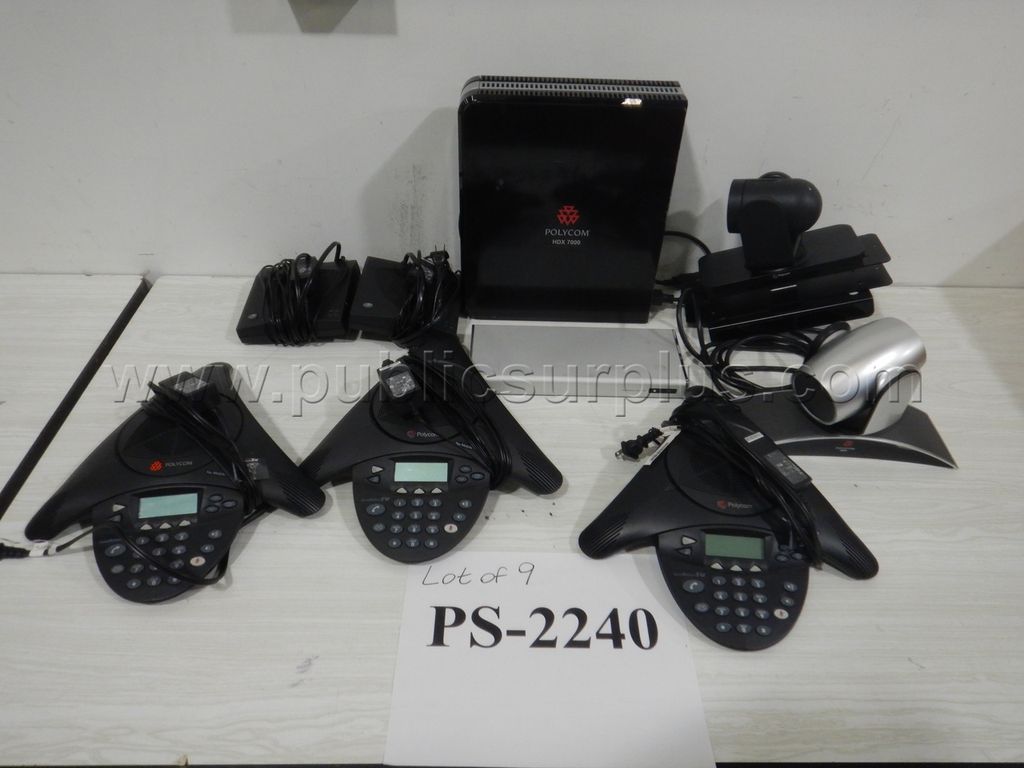 Polycom Video Conferencing Equipment - Lot of 9 — photo 1