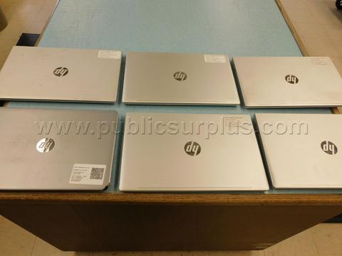 1 LOT OF 6 HP LAPTOPS