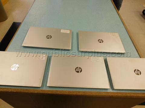 1 LOT OF 5 HP LAPTOPS