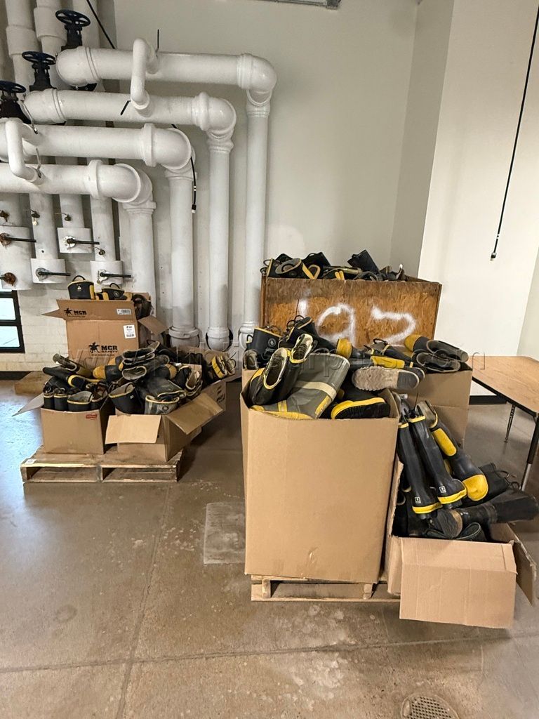 Bulk Lot of heavy-duty fire boots — photo 1