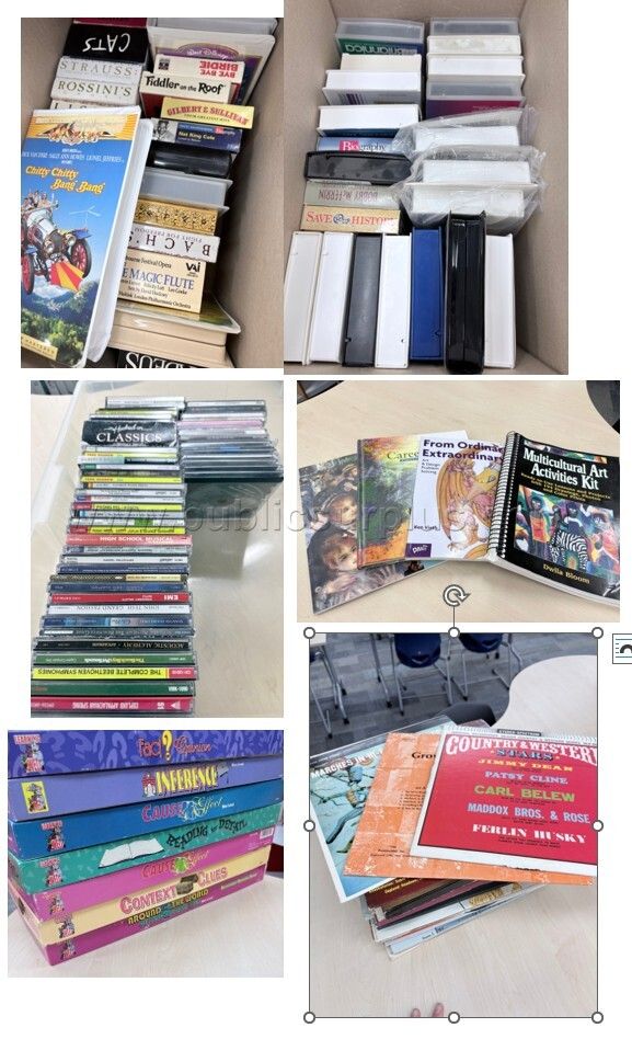 Various CDs, Activity Books, VHS — photo 1