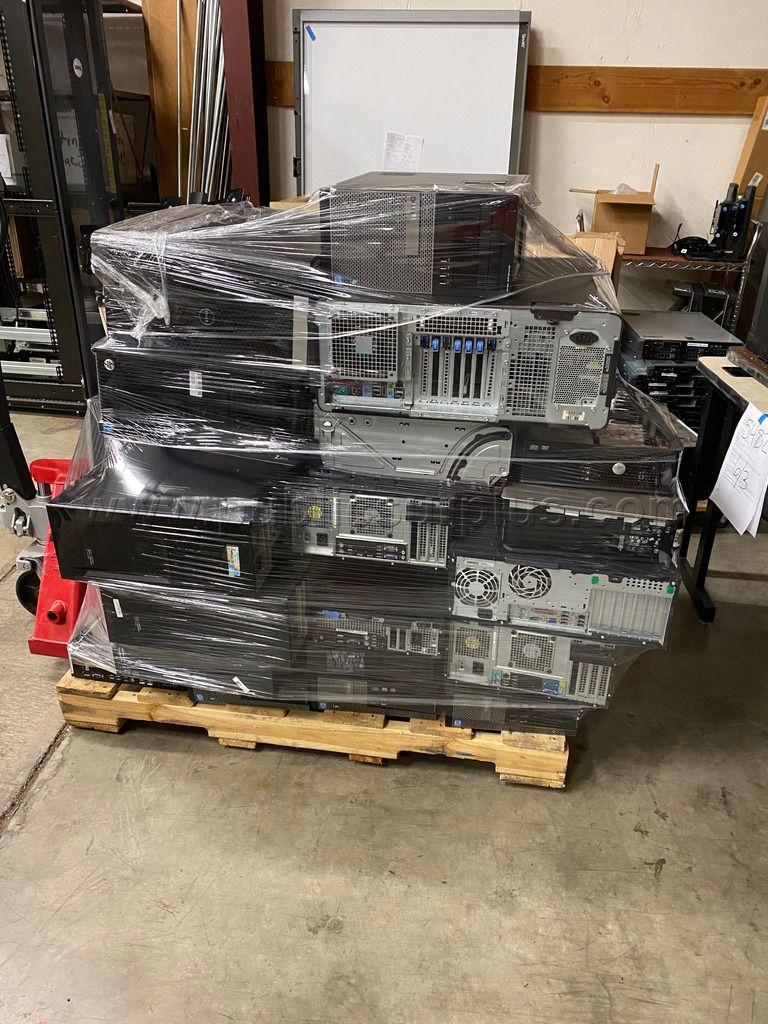 Pallet of Computer Chassis For Parts — photo 1