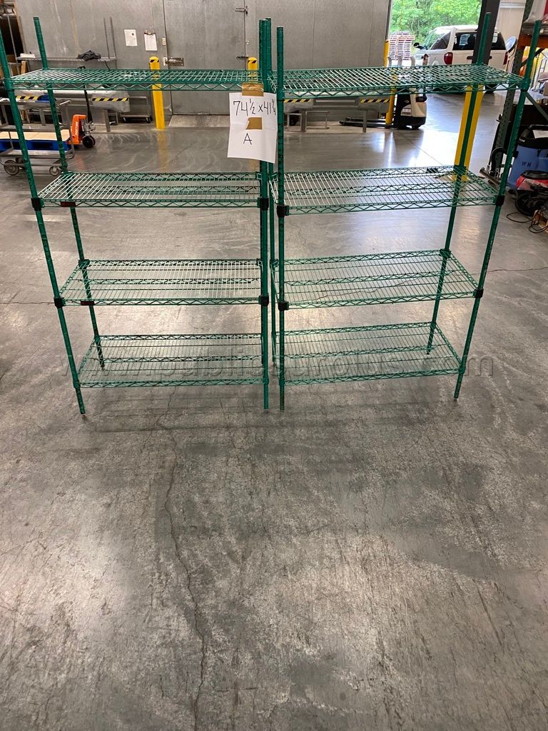 2 GREEN RACKS- (FOOD) — photo 1