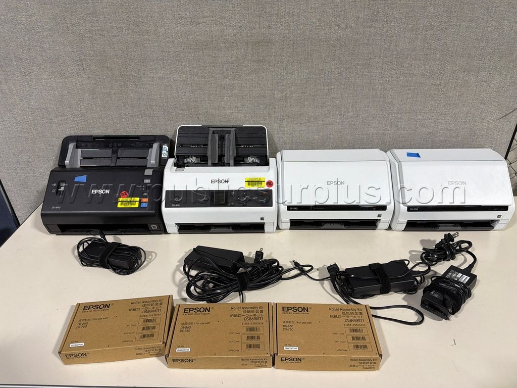 LOT OF 4 EPSON SCANNERS — photo 1
