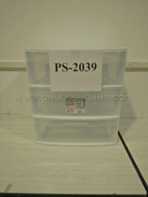 3 Drawer Plastic Cart — photo 1