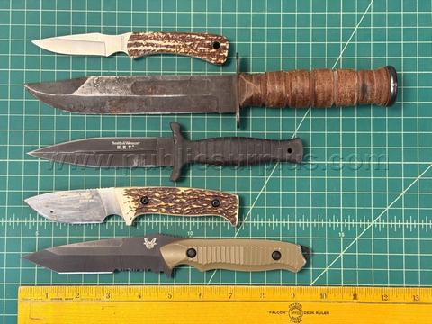 5 Fixed Blade Knives (Benchmade,Camillus,Mossy Oak,Schrade,S&W)-Shipping $20.00