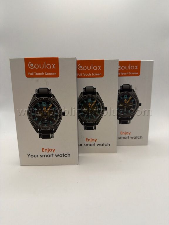 Lot of 3 Coulax Smart Watches - E — photo 1