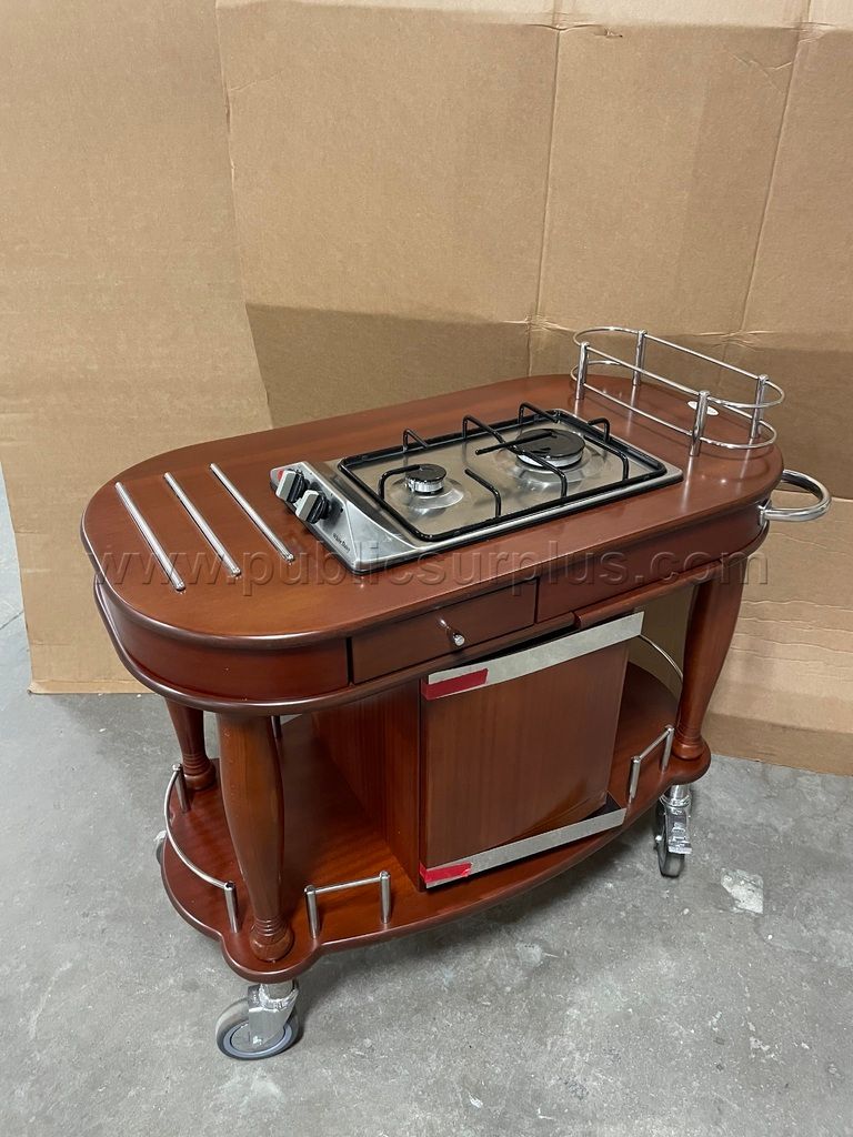 Cart w/ Two Burner Cooktop — photo 1