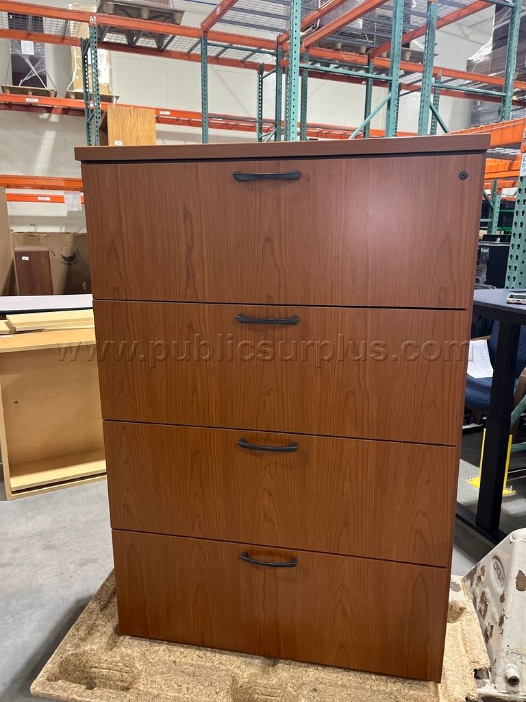 Four Drawer Wood File Cabinet- Location Below EEE4-ZW — photo 1