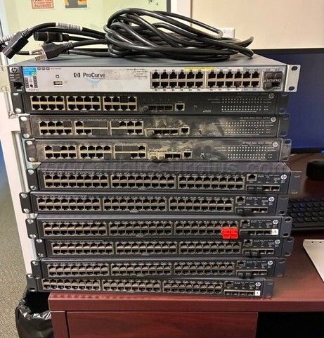 Various Network Switches (10 devices, 5 cords) — photo 1