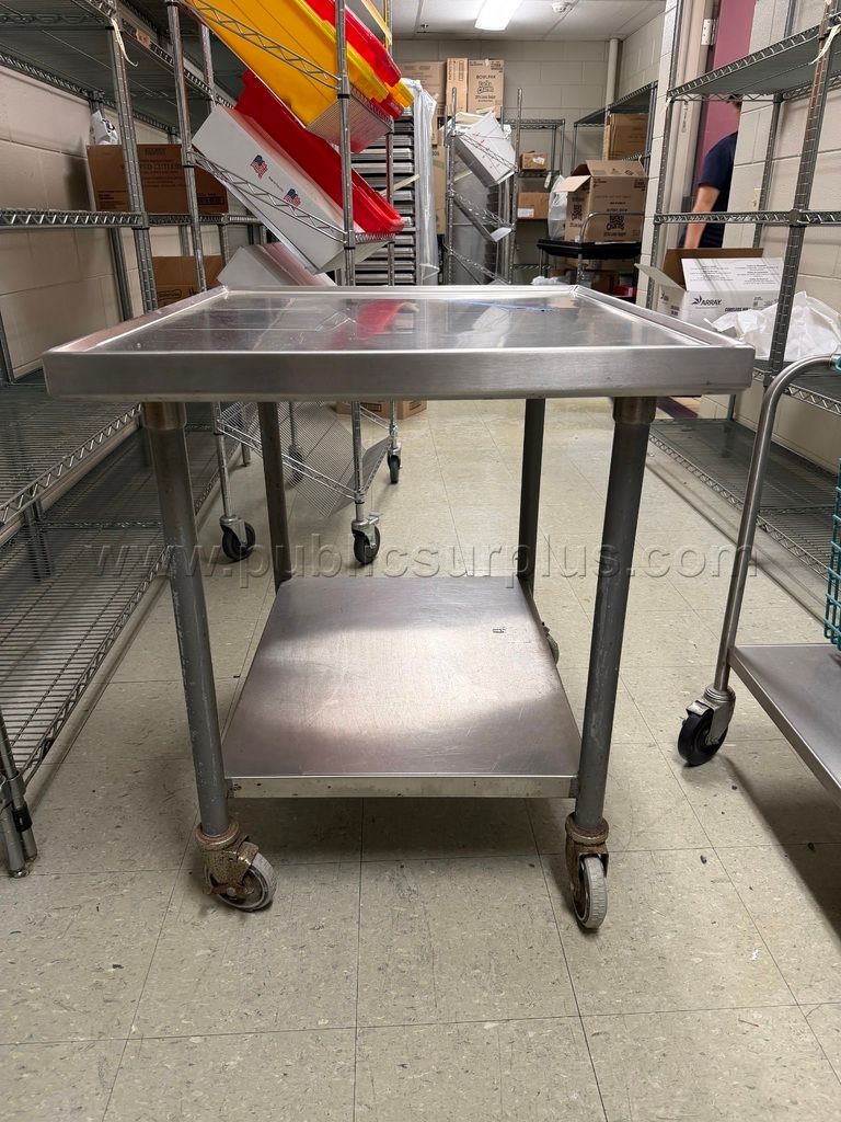 Rolling Stainless Steel Work Table Small — photo 1