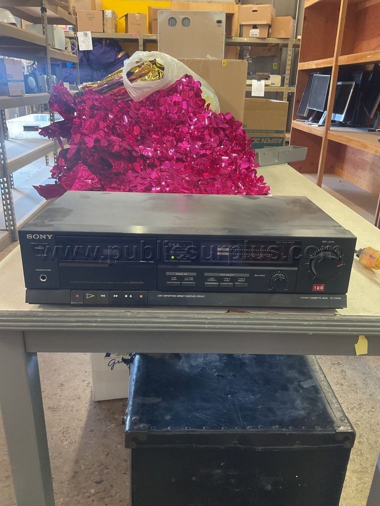 Sony Stereo Cassette Deck Lot # 4888 — photo 1