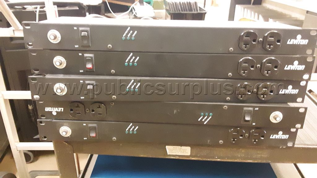 5 LEVITON SURGE PROTECTORS — photo 1