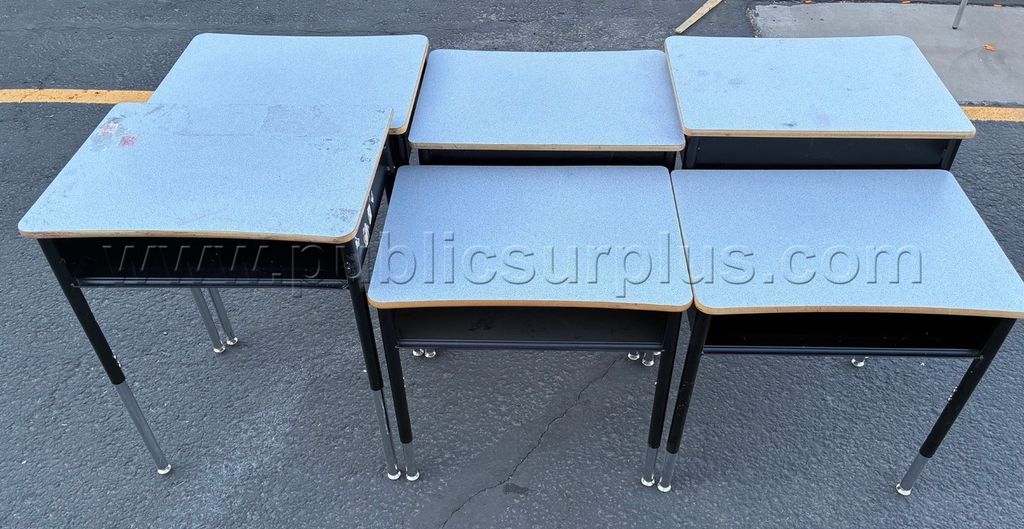 Lot of Student Desks — photo 1