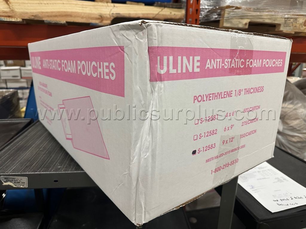 NEW Anti-Static Foam Pouches Pink 9" x 12" 150/Box - photo 1