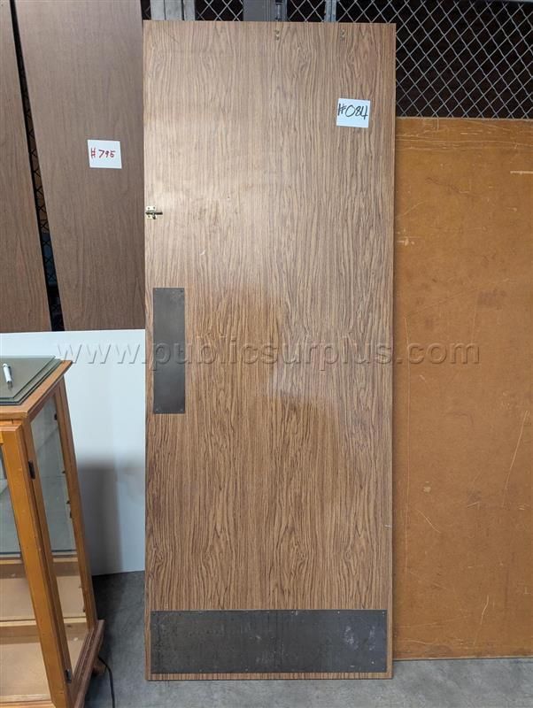 #84 WOODEN KNOBLESS DOOR 83" X 31.5" X 2" — photo 1