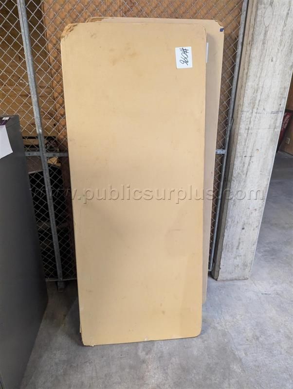 #96 TAN PLASTIC TABLE 72" X 30" X 29.5 " — photo 1