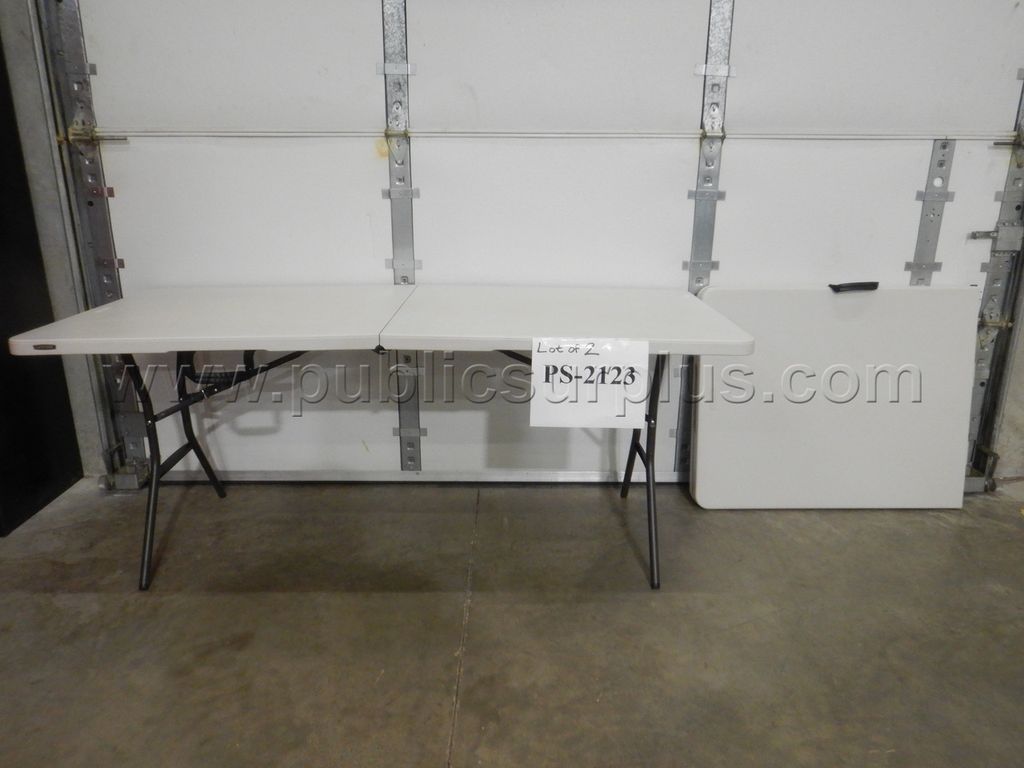 Portable Folding Tables - Lot of 2 — photo 1