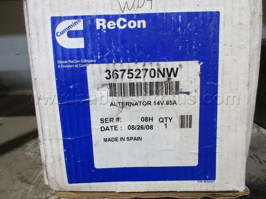 Cummins Alternator 14V 65A — photo 1