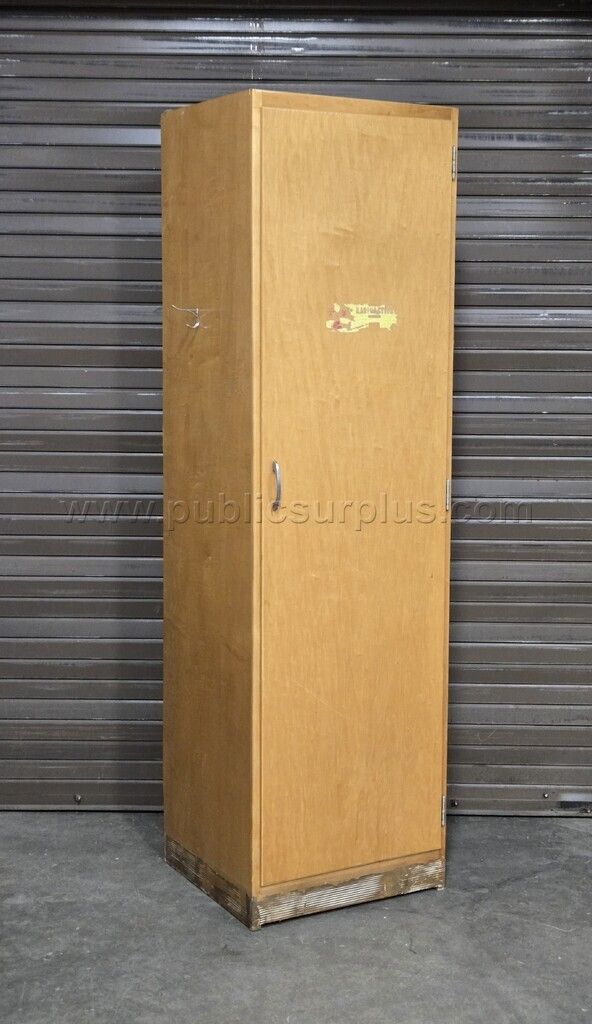 Tall Wood Cabinet / Shop Wardrobe — photo 1