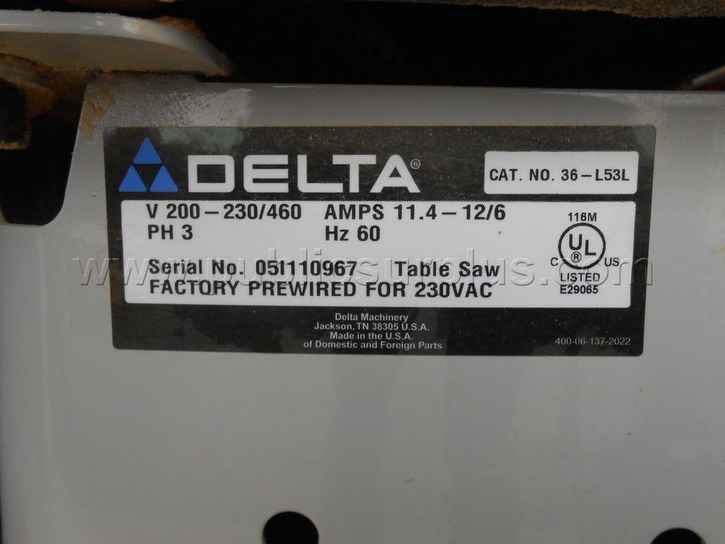 Delta Unisaw — photo 1