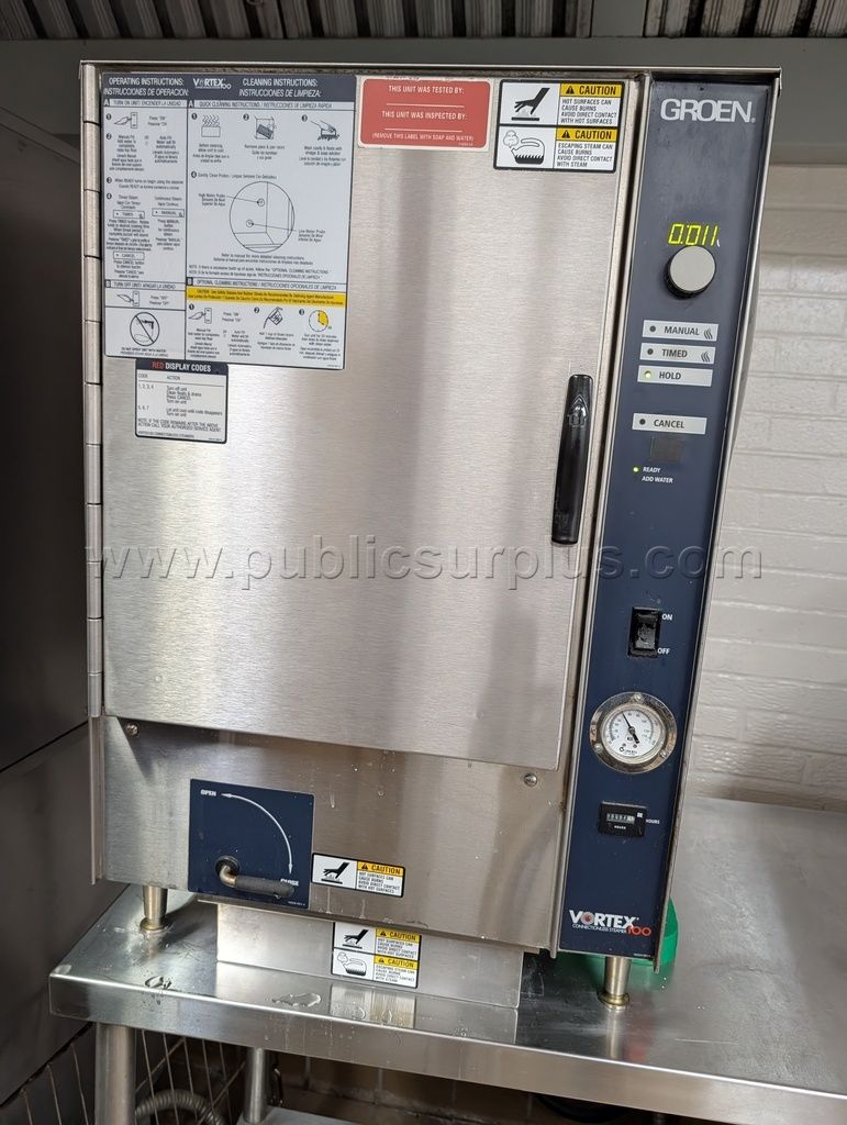 groen vrc-6e vortex countertop boilerless convection steamer 208 v 3phase — photo 1