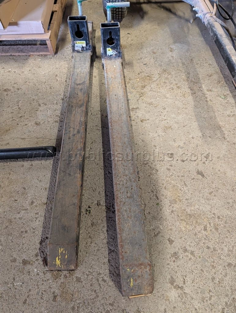 bucket mounted 48" loading fork set — photo 1