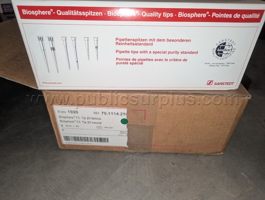 Biosphere filtered 20 ul pipette tips Q 1 case, 1920 pieces — photo 1