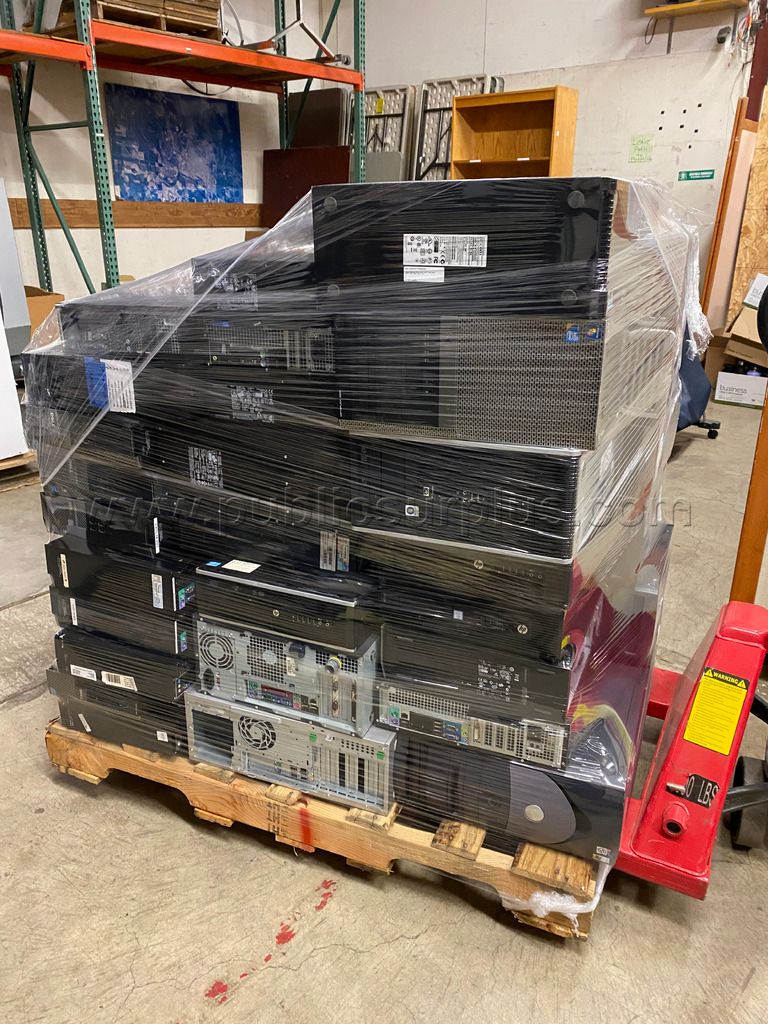 Pallet of Computer Chassis For Parts — photo 1