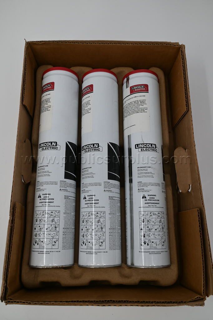 Lot of 3 cans of Lincoln Electric Fleetweld 5P+ Electrodes — photo 1