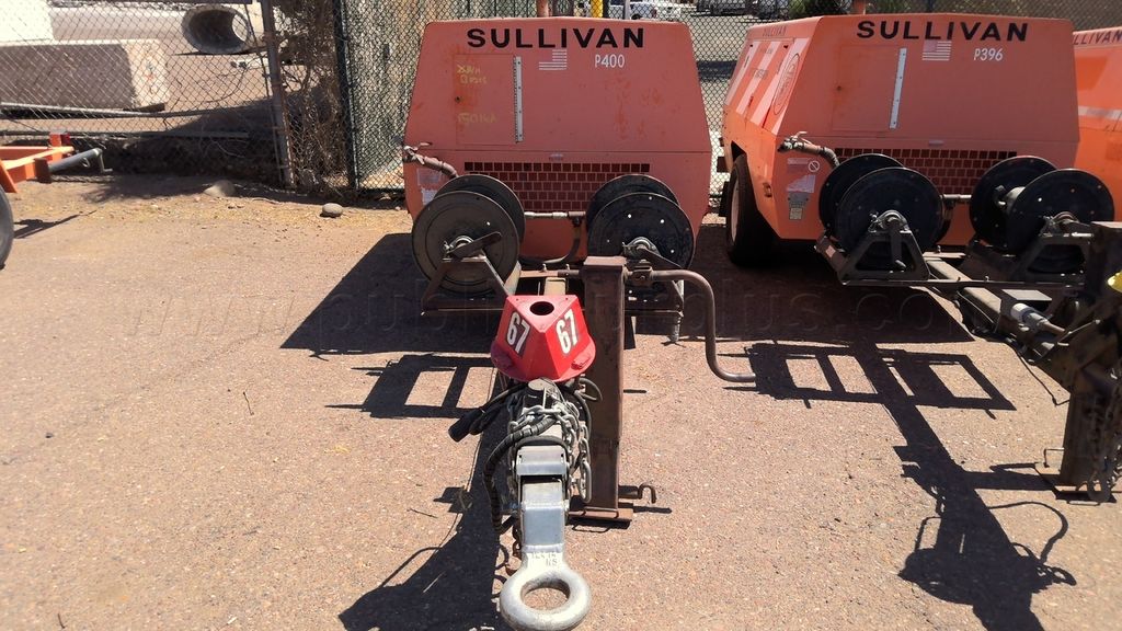 ADOT - P400 - 1996 SULLIVAN D185Q5 COMPRESSOR AIR DSL 185 CFM TRAILER MTD *TOW* — photo 1