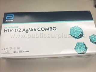 Abbott Determine HIV-1/2 Ag/Ab Combo Test Kits LOT Q(6 Boxes, 25 tests per box) — photo 1
