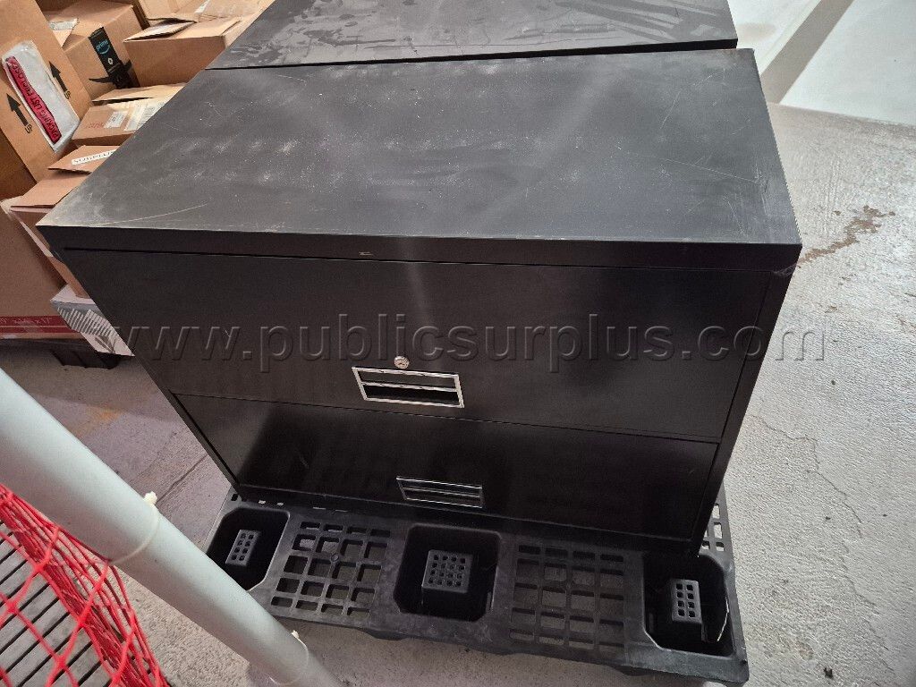 Lot of (2) Two Drawer Metal File Cabinets — photo 1