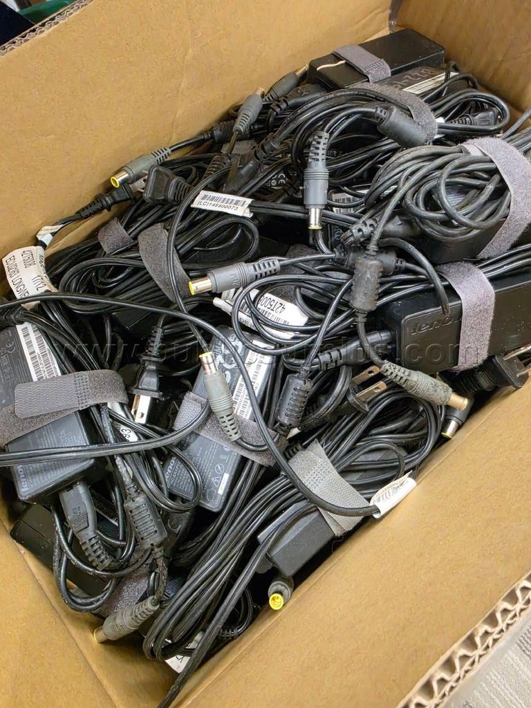Box of Lenovo Yellow Tip Chargers - photo 1