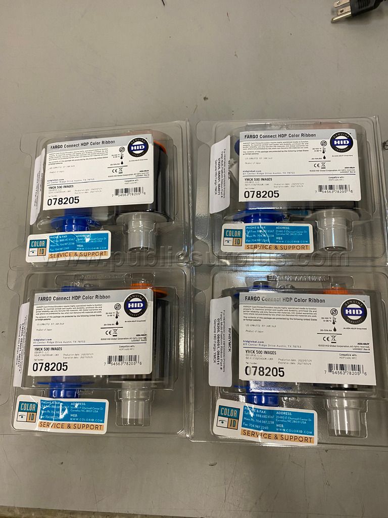 Lot of (8) FARGO Connect HDP Color Ribbon — photo 1