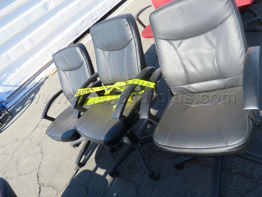 Lot of 3 Rolling Chairs — photo 1
