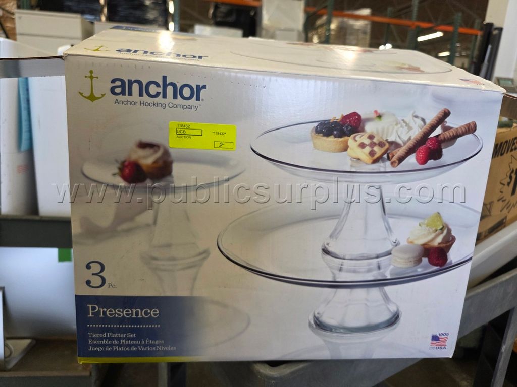2 - Anchor Platter Set (118432) BID IS PER BOX — photo 1