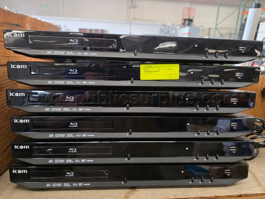 17 - iCom Blue Ray Players (118436) BID IS PER PLAYER — photo 1